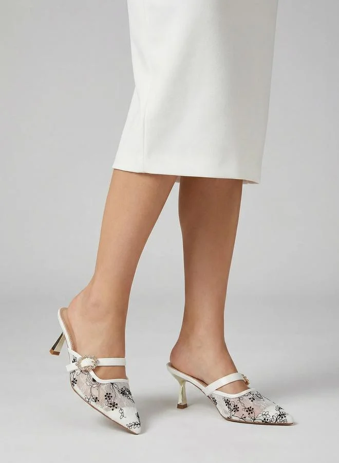 Styli  Embroidered Pointed Toe Shoes for Women | Best Price UAE
